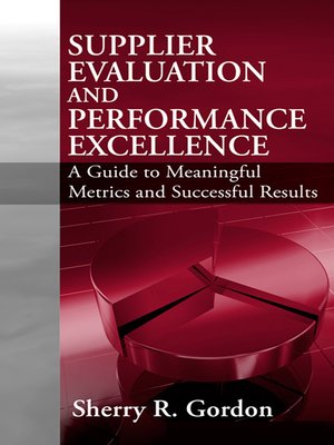 cover image of Supplier Evaluation and Performance Excellence